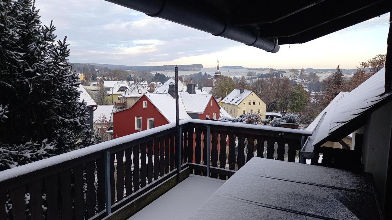Familienfreundliche Ferienwohnung Erzgebirge Schneeberg  Buitenkant foto